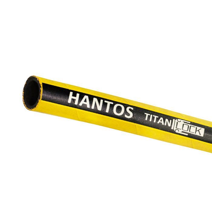 Рукав для воды и сжатого воздуха «HANTOS», желтый, вн. диам. 19мм, 20bar, TL020HS TITAN LOCK