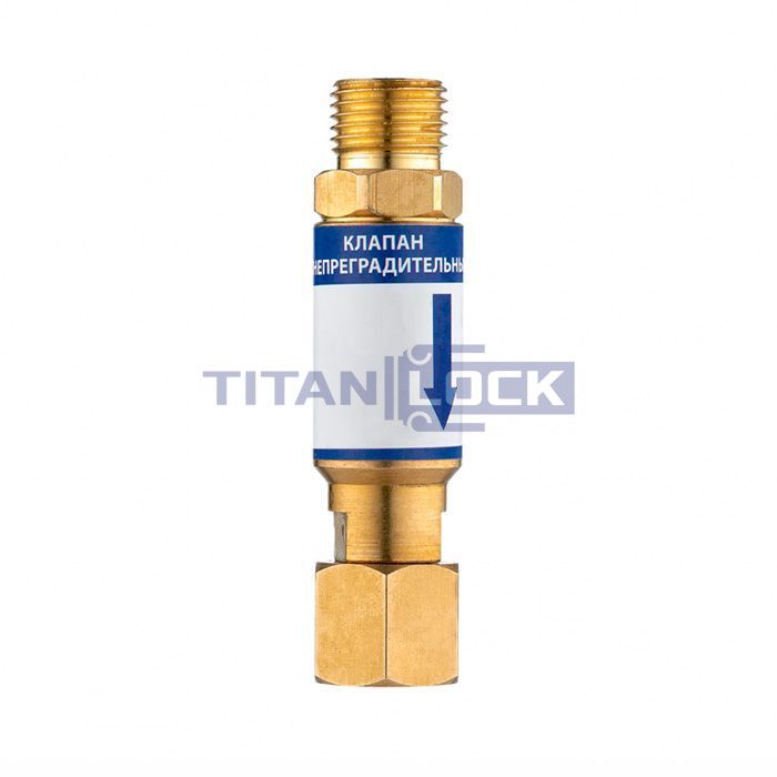 Клапан огнепреградительный  для кислорода, вход резака/горелки, TLFA10-OXY TITAN LOCK