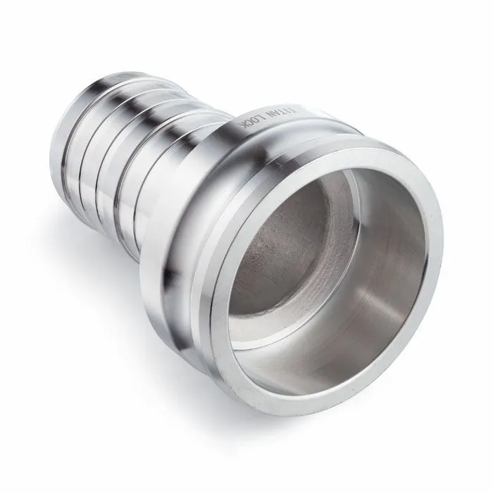 Камлок алюминиевый тип E, 1,5", ниппель с хвостовиком под рукав 1", TL1510EAL TITAN LOCK
