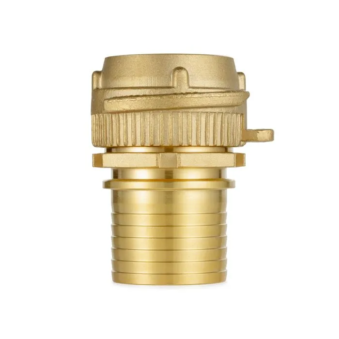 Соединение TankWagen, комплект (штуцер VK + штуцер под рукав), латунь, TLVKS100BR TITAN LOCK