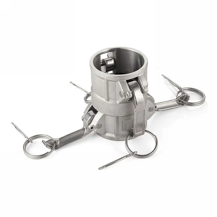 Камлок нержавеющий тип DD (переходник розетка 4" х розетка 4"), AISI316, TL400DDSS TITAN LOCK