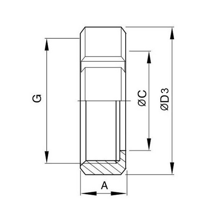 Молочная гайка по стандарту SMS 4" (BIG), нерж. 304, TL4NUTS-S-BIG TITAN LOCK