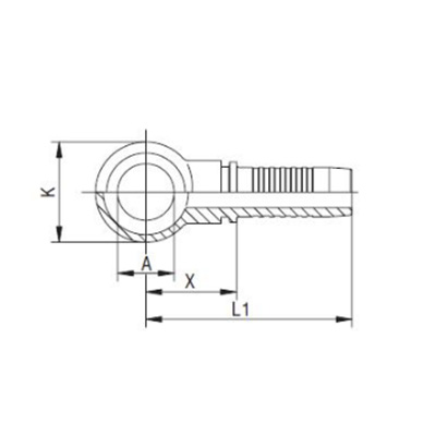 Фитинг DN 10 BANJO M14, TL-BANJO10M14 TITAN LOCK