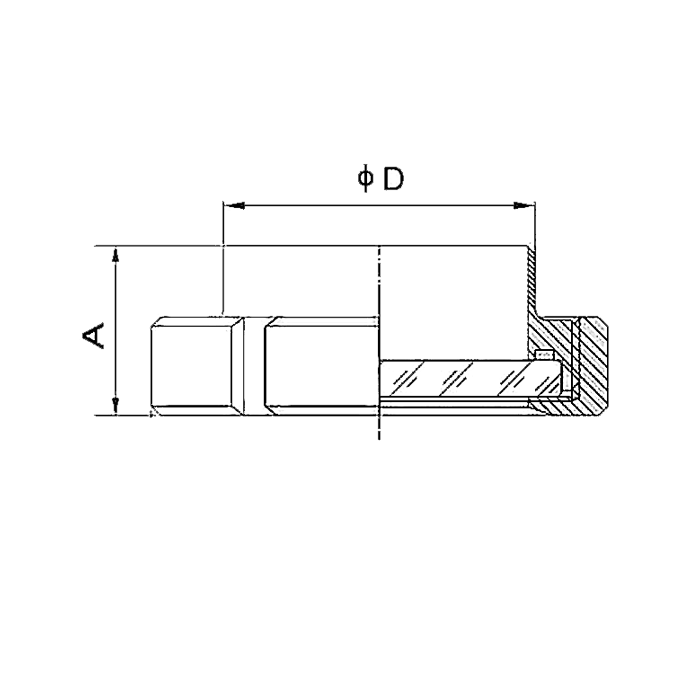 Диоптр гаечный под сварку, нержавеющий, DN32, TL032DWWD TITAN LOCK
