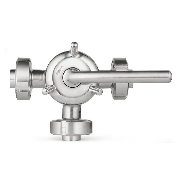 Кран пробковый трехходовой нерж 304, тип L, DN25, TL3CV25L-S TITAN LOCK