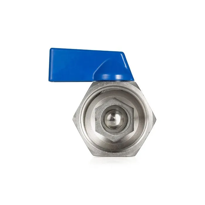 Шаровый кран мини ВР-ВР, резьба BSP 1", нерж. сталь, TL1MBV-FF TITAN LOCK