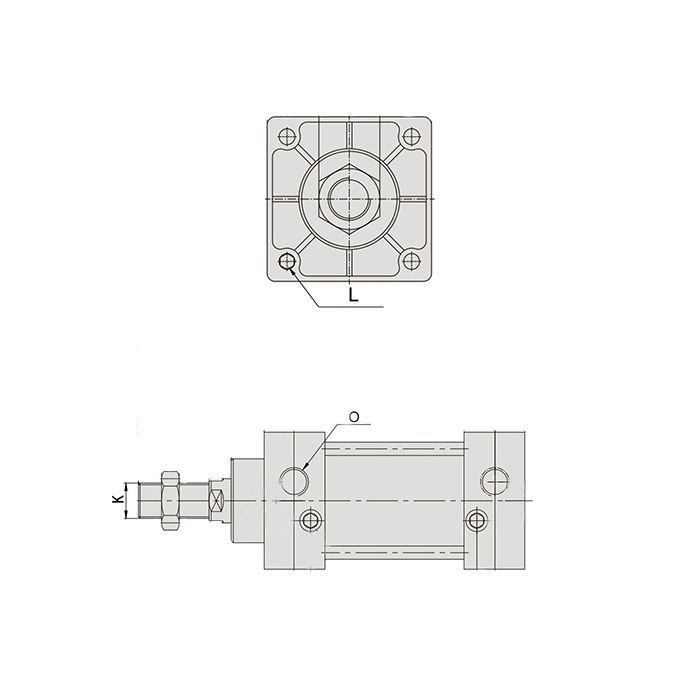 Пневмоцилиндр серии SC, 80X200, TLP-PC80X200SC TITAN LOCK