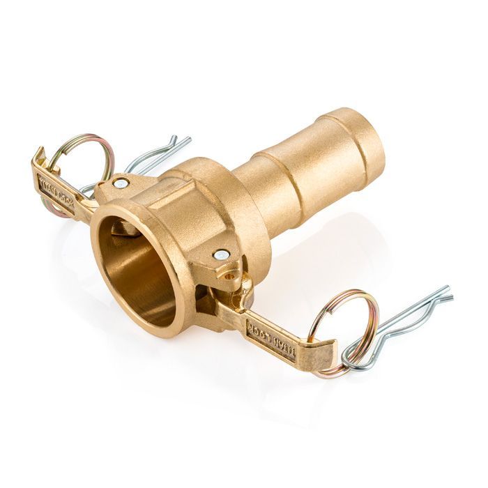 Камлок латунный тип С, розетка с хвостовиком 2 1/2", TL250CBR TITAN LOCK