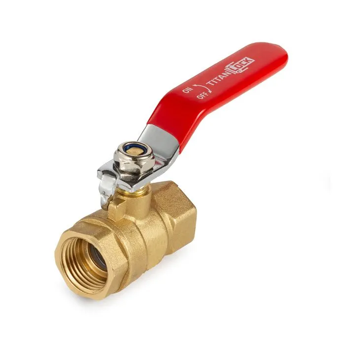 1in, шаровый кран, резьба BSP, латунь TL100BVBR TITAN LOCK