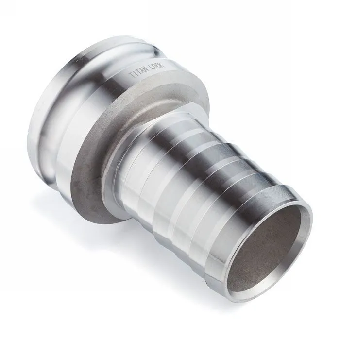 Камлок алюминиевый тип E, 1,5", ниппель с хвостовиком под рукав 1", TL1510EAL TITAN LOCK
