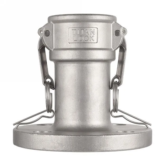 Камлок нержавеющий тип FC, розетка с фланцем 1", AISI316, TL100FCSS TITAN LOCK