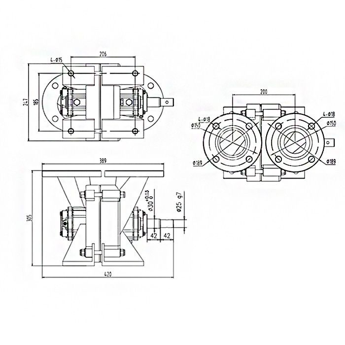 Насос самовсасывающий вихревой правого вращения, 3in, алюминий, TLPR3 TITAN LOCK