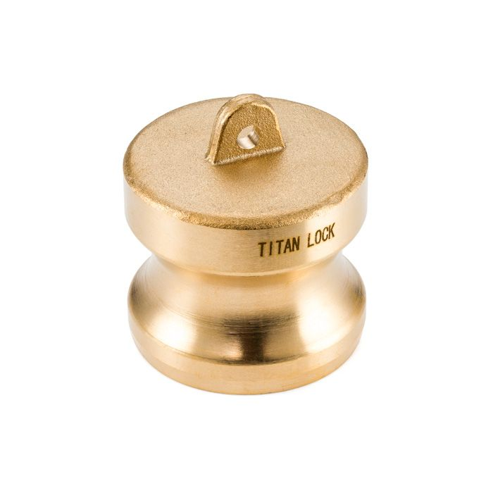 Камлок латунный тип DР, заглушка для розетки 1", TL100DPBR TITAN LOCK