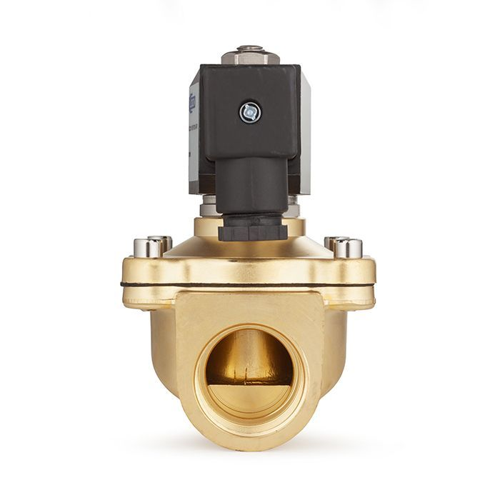 Соленоидный клапан нормально-закрытый, прямого действия, 220В, PN10, Латунь/EPDM, DN32, TLSC32/10EP1B TITAN LOCK