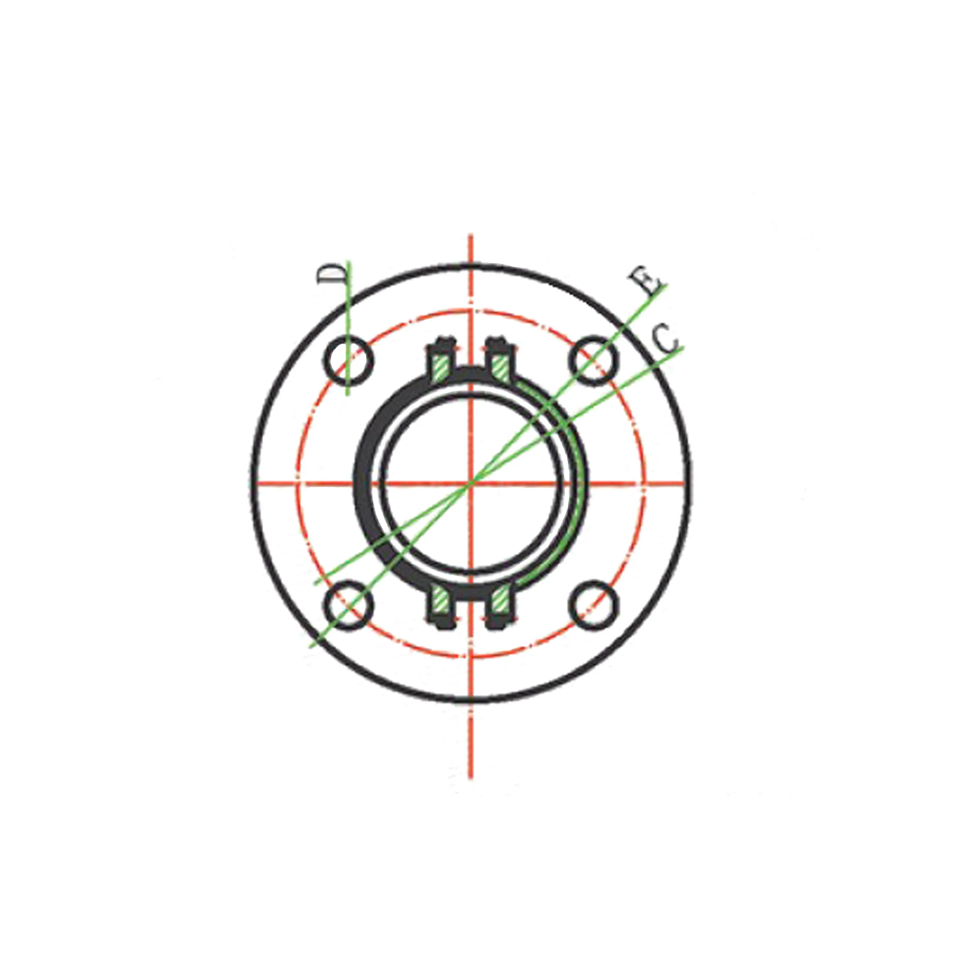 Камлок нержавеющий тип FC, розетка с фланцем 2 1/2", AISI316, TL250FCSS TITAN LOCK