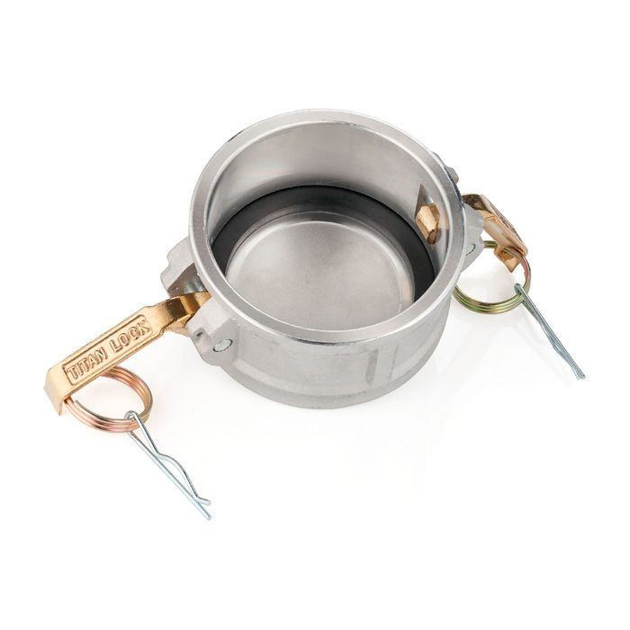 Камлок алюминиевый тип DC, заглушка для ниппеля 6", TL600DCAL TITAN LOCK