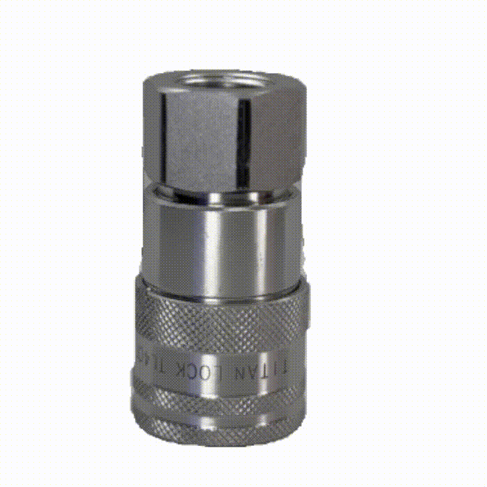 БРС серия C, ISO 16028, розетка, нерж. сталь 304, 1/2in TL4CF-S TITAN LOCK