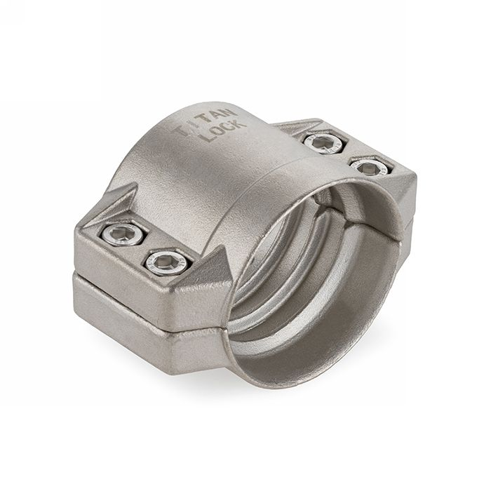 Усиленный 4-х болтовый хомут, нерж. сталь, TL25X6SS TITAN LOCK