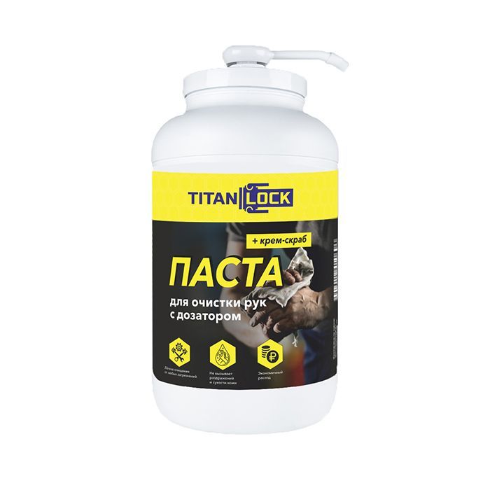 Паста для очистки рук от загрязнений, с дозатором, 5 л, TLGREASE-HCP5L TITAN LOCK