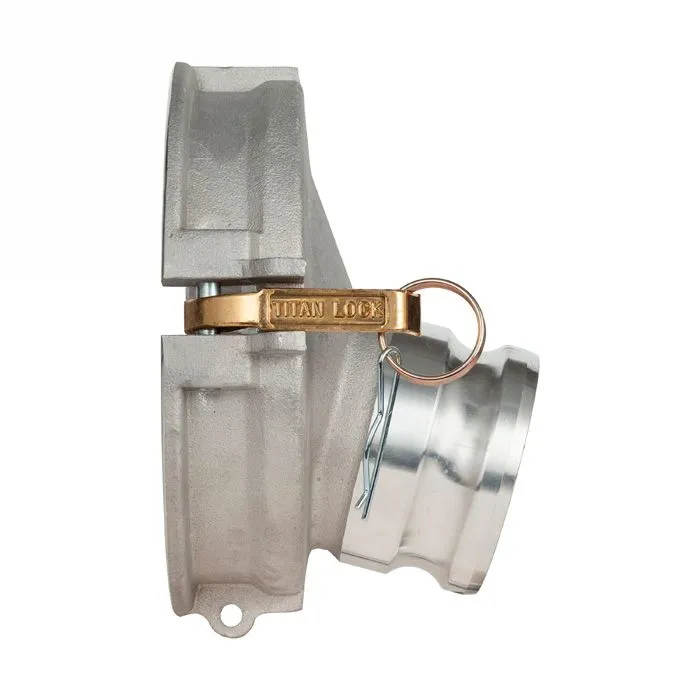 4in переходник гравитационный для API адаптера, с камлоком 4in алюминий TL400GA400AL TITAN LOCK