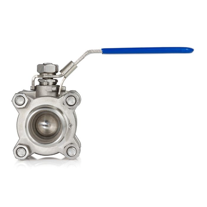 0,75in, Трехсоставной шаровый кран из нержавеющей стали (AISI 304) типа "сварка-сварка", TL75TPBVSS-WD TITAN LOCK