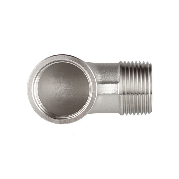 Отвод 90° нержавеющий (уголок) НР/ВР, 2" AISI304 TL200ELMF TITAN LOCK