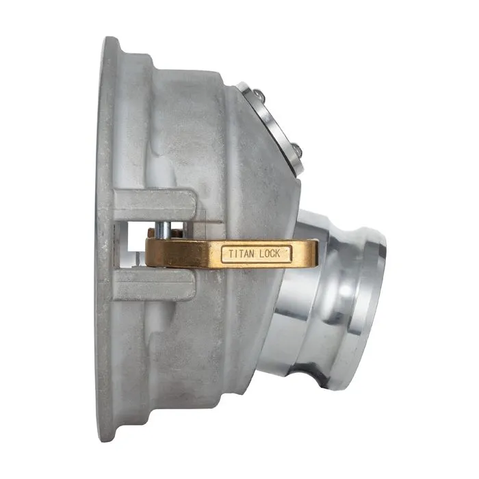 Переходник гравитационный для API адаптера, 4in, с камлоком 3in алюминий и смотр. cтеклом TL400GAG300AL TITAN LOCK