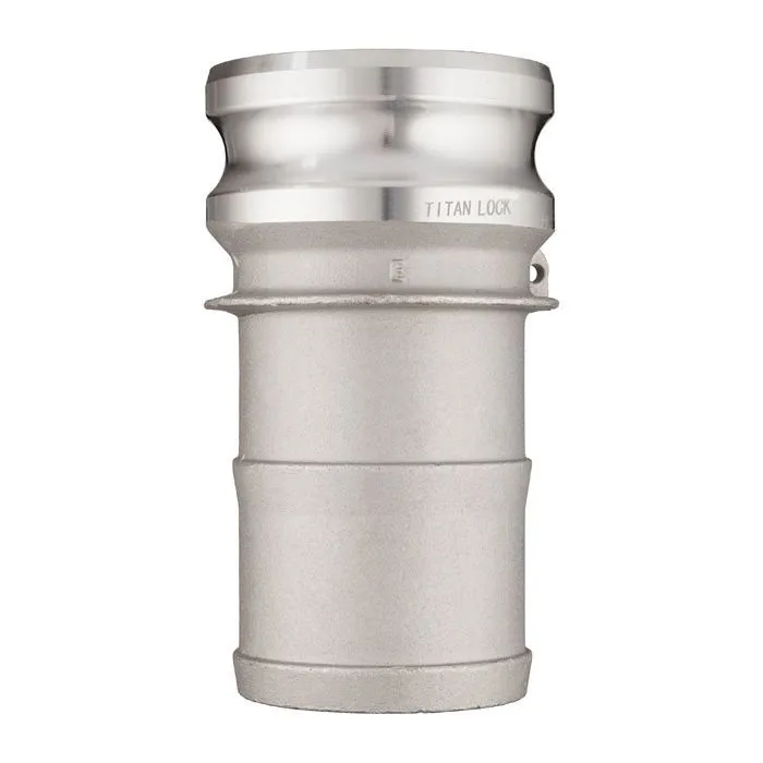 Камлок алюминиевый тип E серия "EcoLine", ниппель с хвостовиком 6", TL600EAL-EL TITAN LOCK