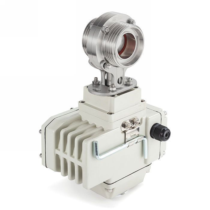 Затвор дисковый с электроприводом нерж. 304 DN65, тип резьба-резьба, DIN TLSD65THS-E TITAN LOCK