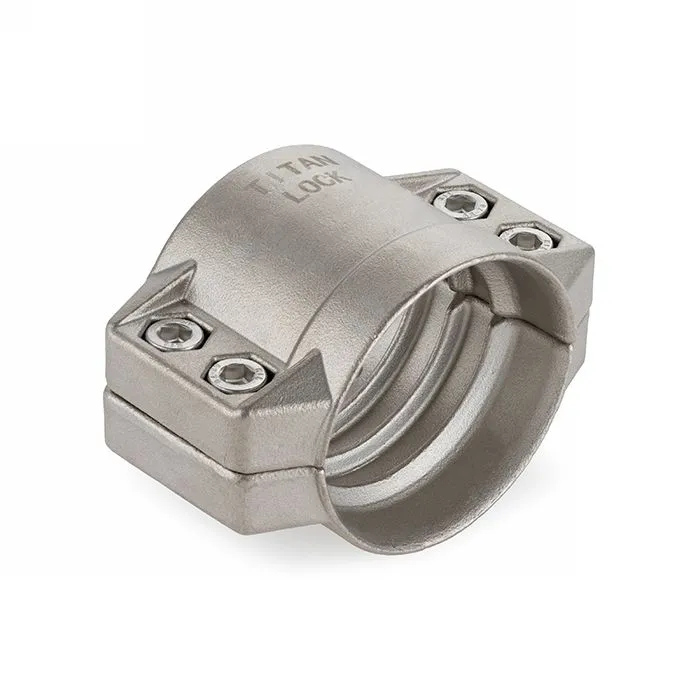 Усиленный 4-х болтовый хомут, нерж. сталь, TL63X8SS TITAN LOCK