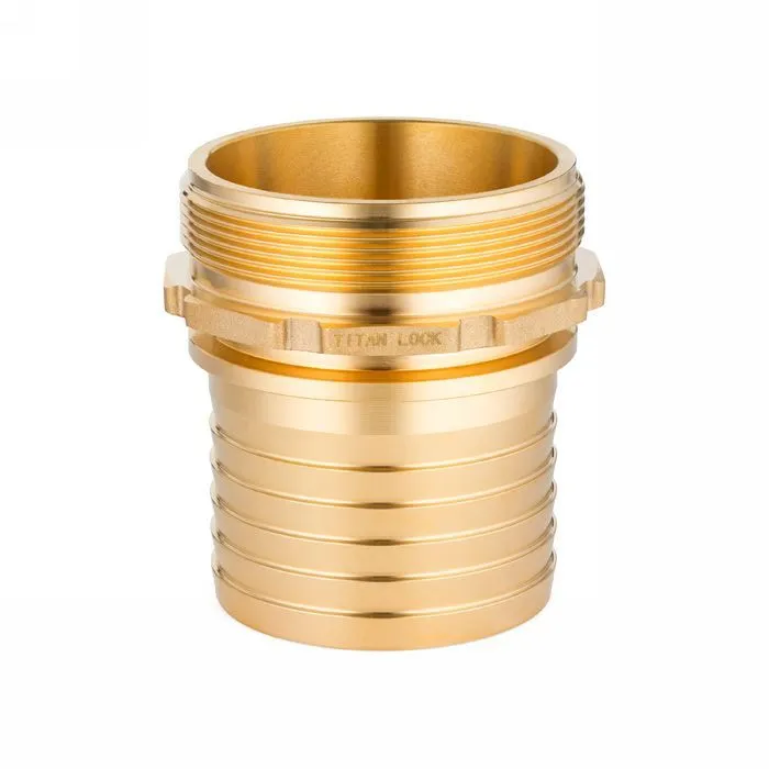 3in, штуцер с наружной резьбой под рукав, латунь, TLSM80BR TITAN LOCK