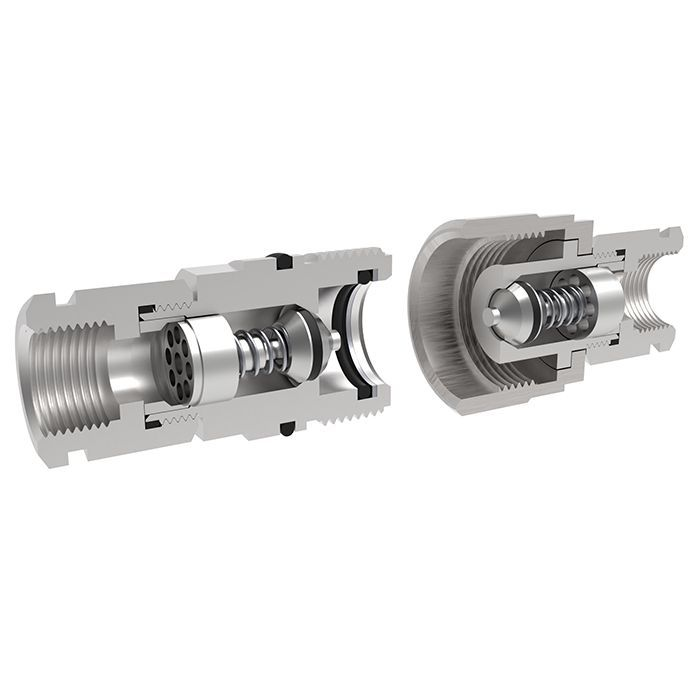 3/4in, БРС серия N (CVV, ISO 14541) резьбовая, розетка, оцинк. сталь TL6NF TITAN LOCK
