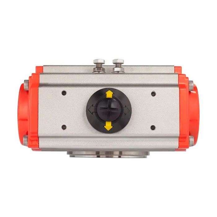 Донный клапан шаровый под приварку с пневмоприводом, нерж.304 DN32, TLBBV32WD-P TITAN LOCK