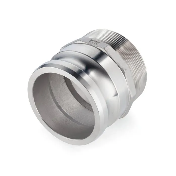 Камлок нержавеющий тип F ниппель, наруж. резьба BSP 3",  AISI304, TL300FSS TITAN LOCK