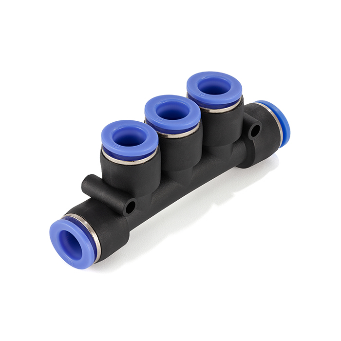 Фитинг-разветвитель цанговый пневматический, 4 мм, пластик, тип PK, TLP-PK4 TITAN LOCK