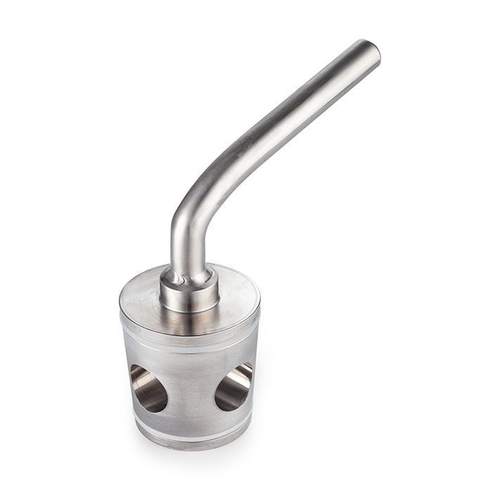 Кран пробковый трехходовой нерж 304, тип L, DN50, TL3СV50L-S TITAN LOCK