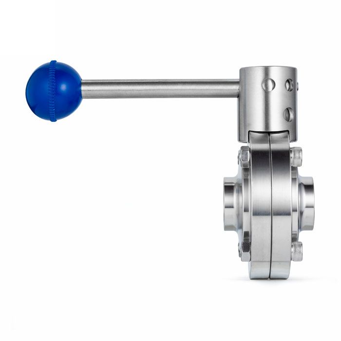 Затвор дисковый нержавеющий (AISI304) DN65, типа сварка-сварка TLSD065WDS TITAN LOCK