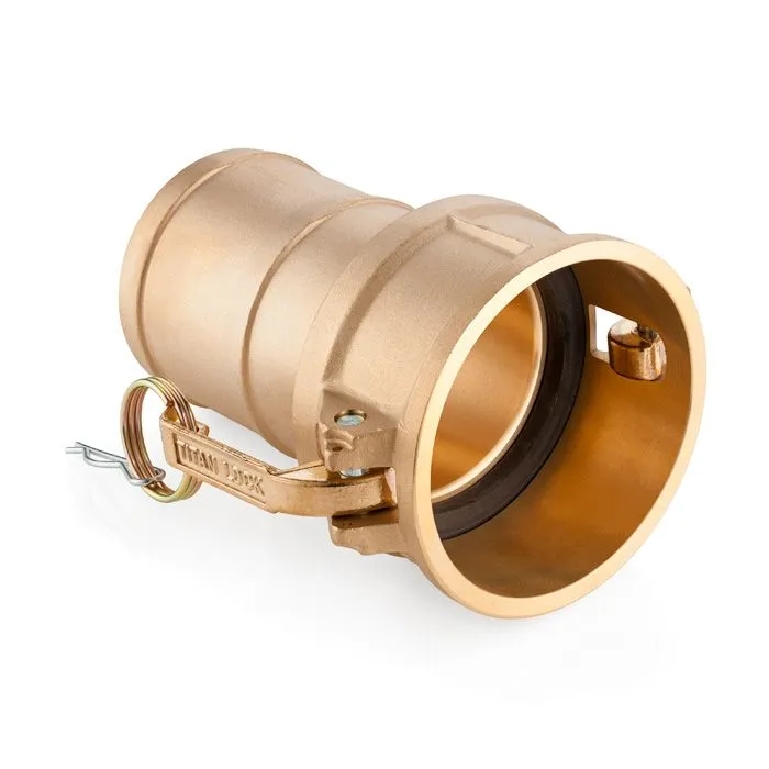 Камлок латунный тип С, розетка с хвостовиком 4", TL400CBR TITAN LOCK