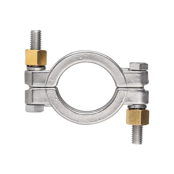 Хомут CLAMP двухболтовый усиленный DN50 нерж.304, DIN TL50CLCR TITAN LOCK