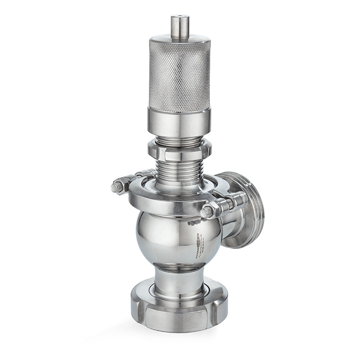 Предохранительный клапан нержавеющий гайка-резьба, DN32, TLSV32THN-S TITAN LOCK