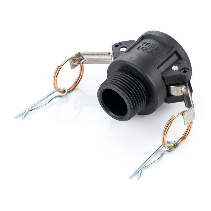 Камлок полипропиленовый тип B розетка, наруж. резьба BSP 1/2", TL50BPP TITAN LOCK