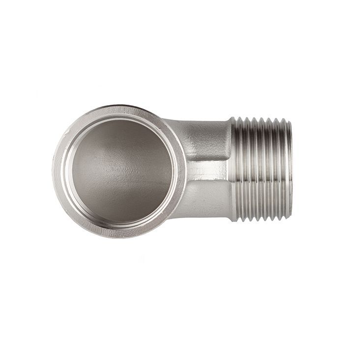 Отвод 90° нержавеющий (уголок) НР/ВР, 1/4" AISI304 TL025ELMF TITAN LOCK
