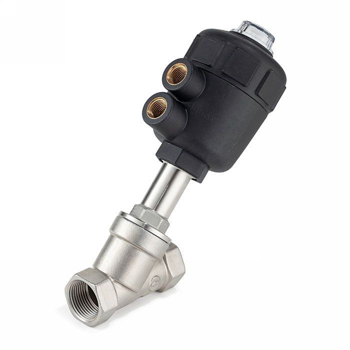 Седельный клапан наклонный, нерж. 304 с пневмоприводом (полипроп.), DN15 TL15CPAVPP TITAN LOCK