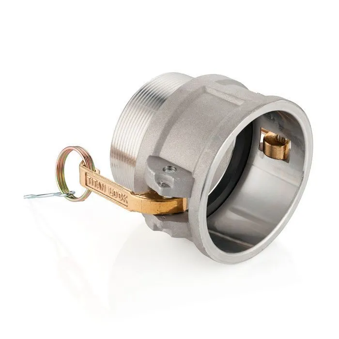 Камлок алюминиевый тип B розетка, наруж. резьба BSP 8", TL800BAL TITAN LOCK