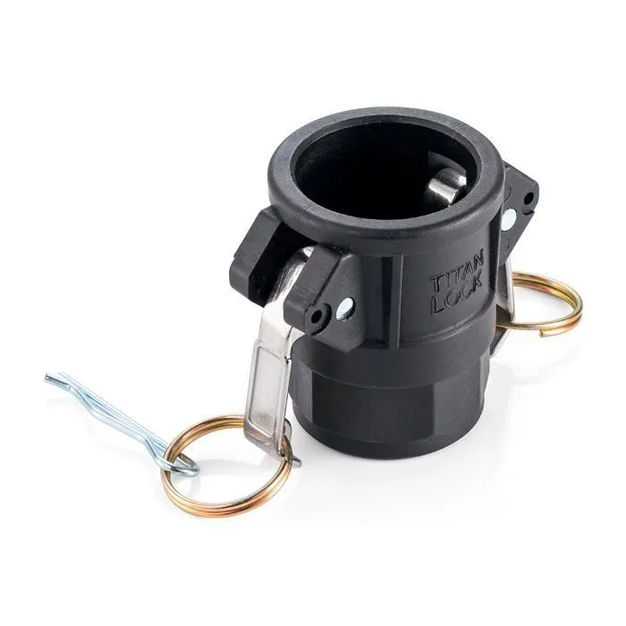Камлок полипропиленовый тип D розетка, внутр. резьба BSP 1", TL100DPP TITAN LOCK