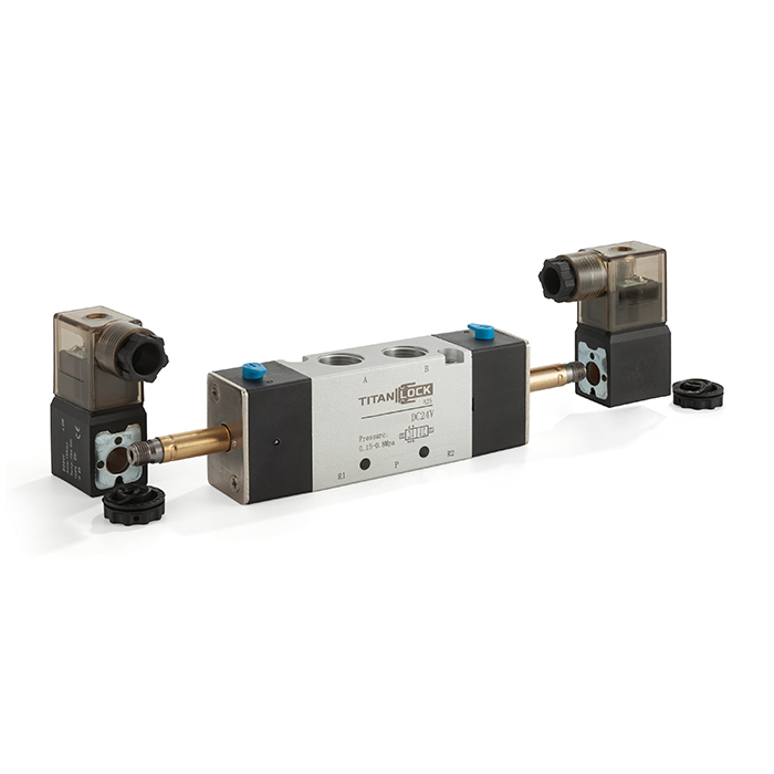 Пневмораспределитель электромагнитный 4V, серия 300, 2 канала, 10 мм, DC24V, TL4V320-10DC24V TITAN LOCK
