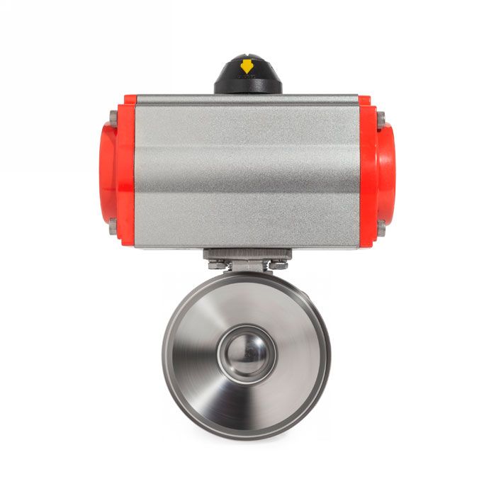 Донный клапан шаровый под приварку с пневмоприводом, нерж.304 DN50, TLBBV50WD-P TITAN LOCK