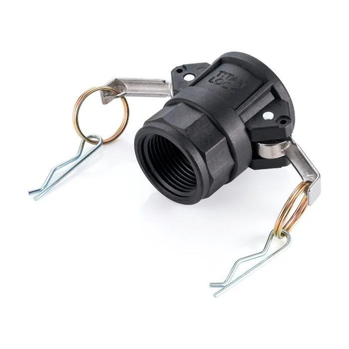 Камлок полипропиленовый тип D розетка, внутр. резьба BSP 1", TL100DPP TITAN LOCK