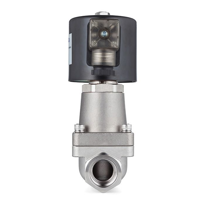 Соленоидный клапан нормально-открытый, пилотный, 220В, PN16, Нерж.304/PTFE, DN25, TLSOP25/16PT1S TITAN LOCK