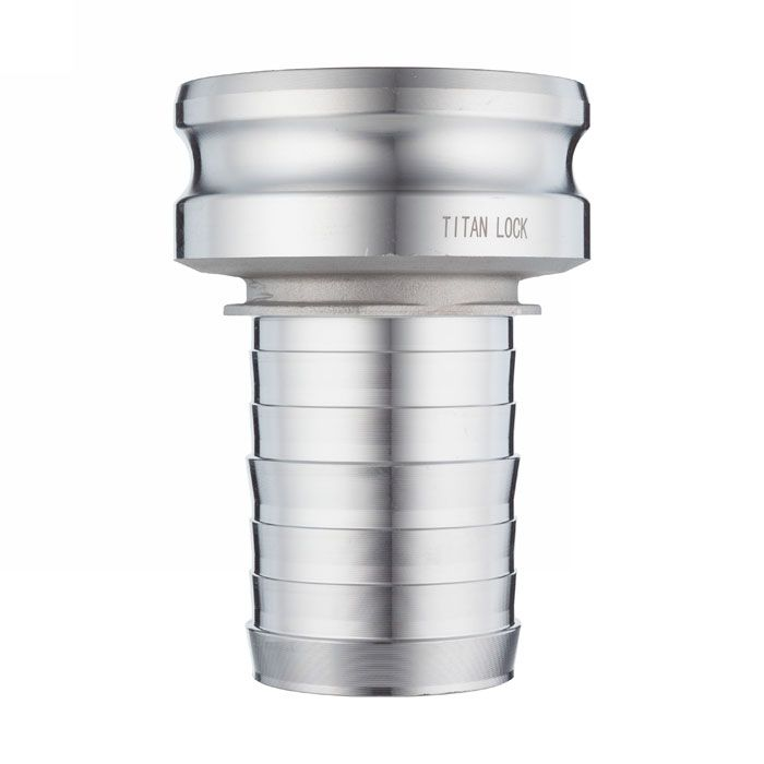 Камлок алюминиевый тип E, 3", ниппель с хвостовиком под рукав 2", TL3020EAL TITAN LOCK